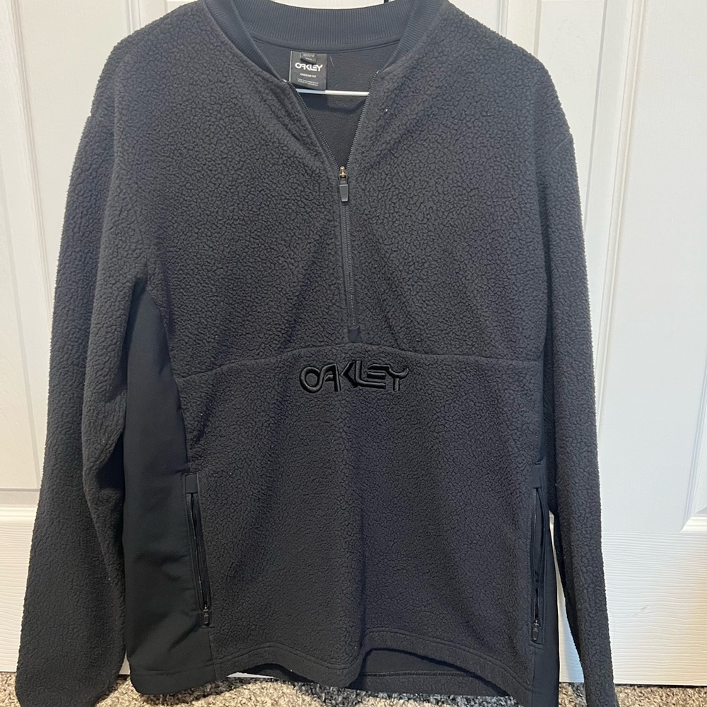 Oakley Black Zip Up Sweater